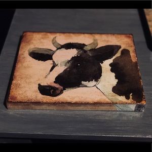 Cow 8x10 canvas
